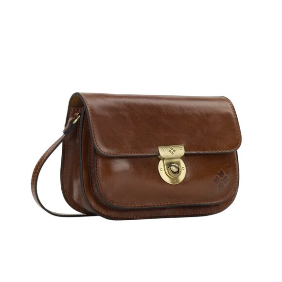 NWT PATRICIA NASH Besano Crossbody Bag COGNAC BROWN Leather Shoulder Handbag - Picture 2 of 6